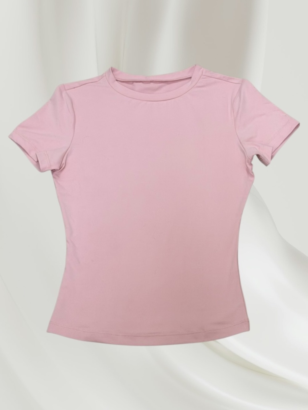 AUTOMET (Amazon) Crew Neck Slim Fit Short Sleeve Tee X-Small Pretty Pink NWOT